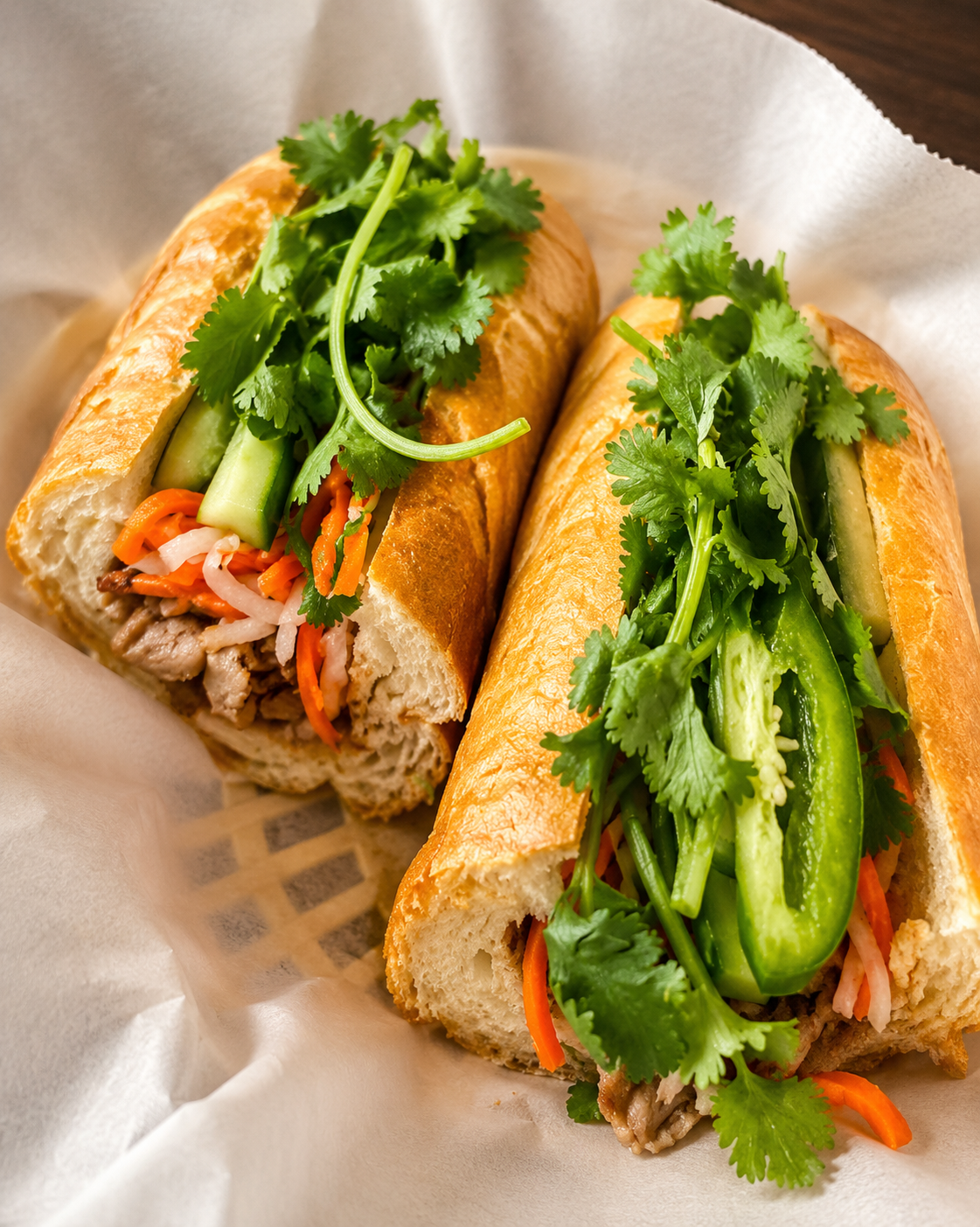 B&aacute;nh M&igrave; Heo / G&agrave; Nướng grilled pork or chicken