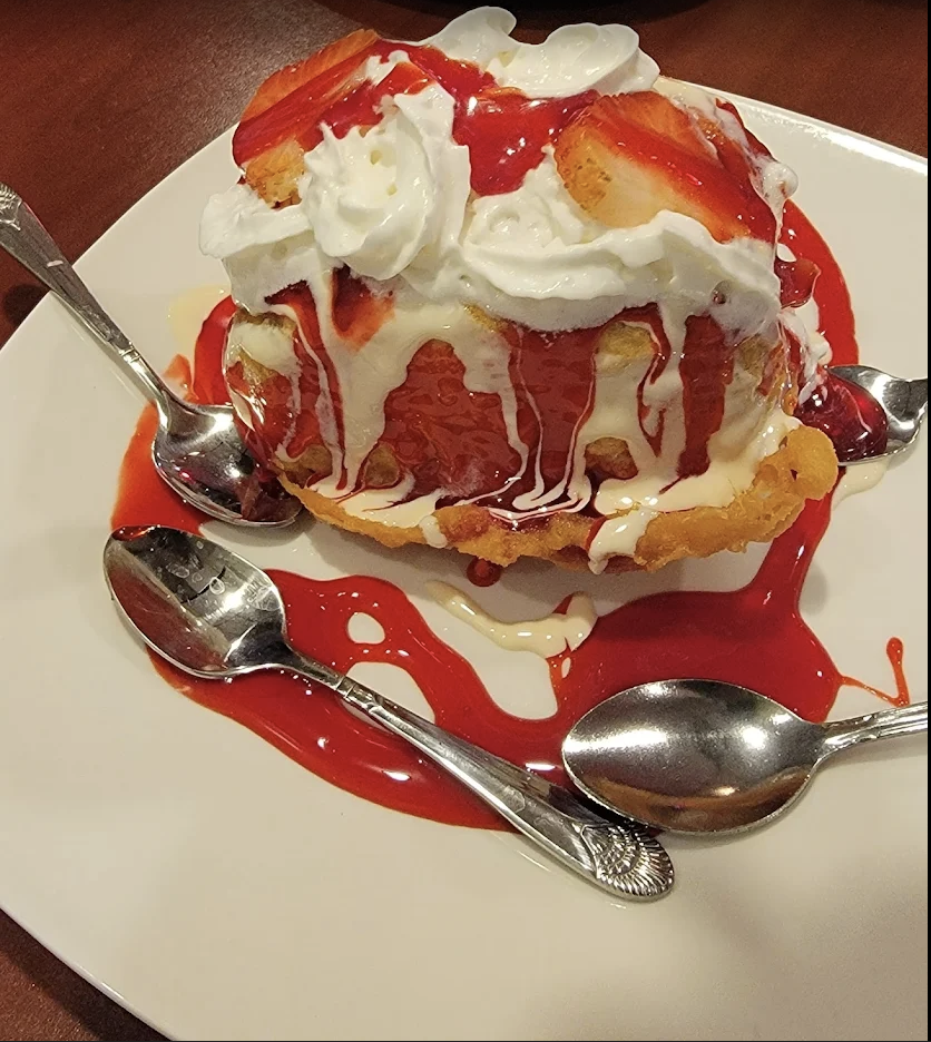 Fried ice cream dessert