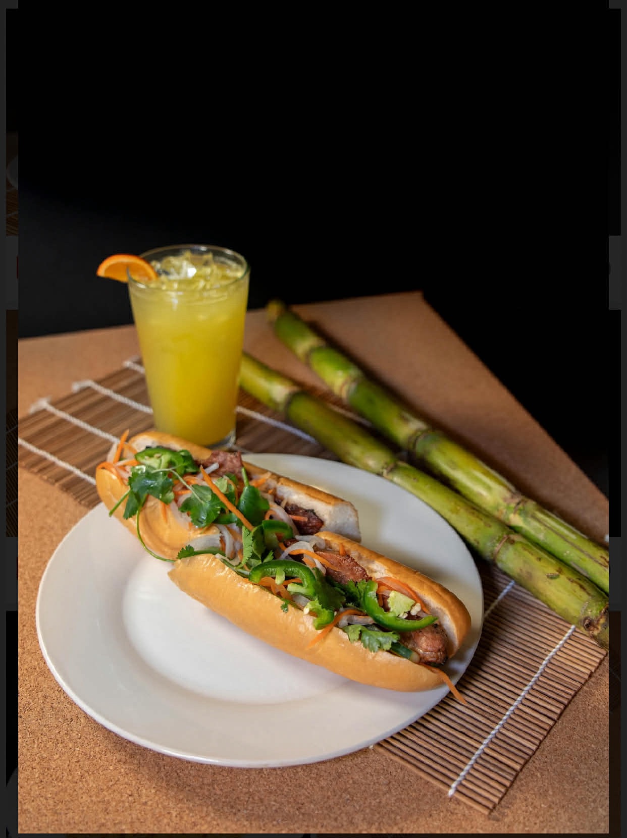 Grilled pork bánh mì
