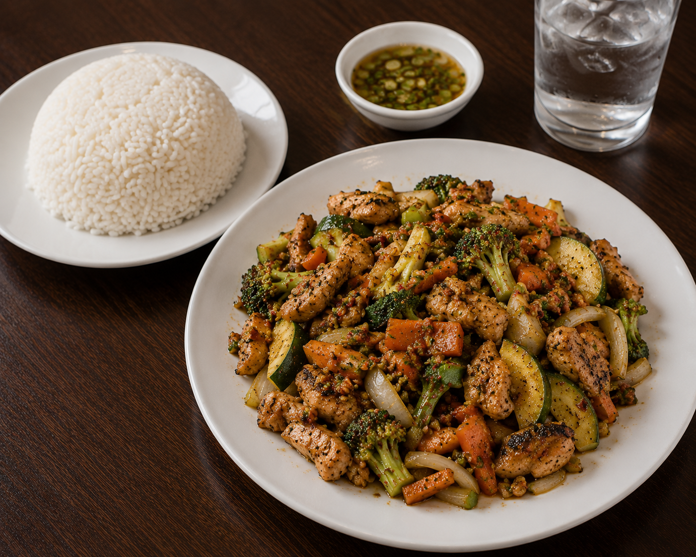 Cơm G&agrave; X&agrave;o Sả Ụt spicy lemongrass chicken