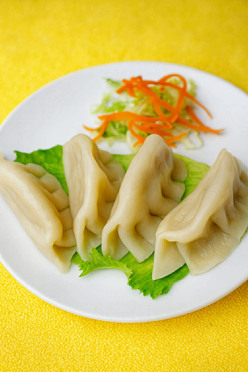 Steamed gyoza dumplings